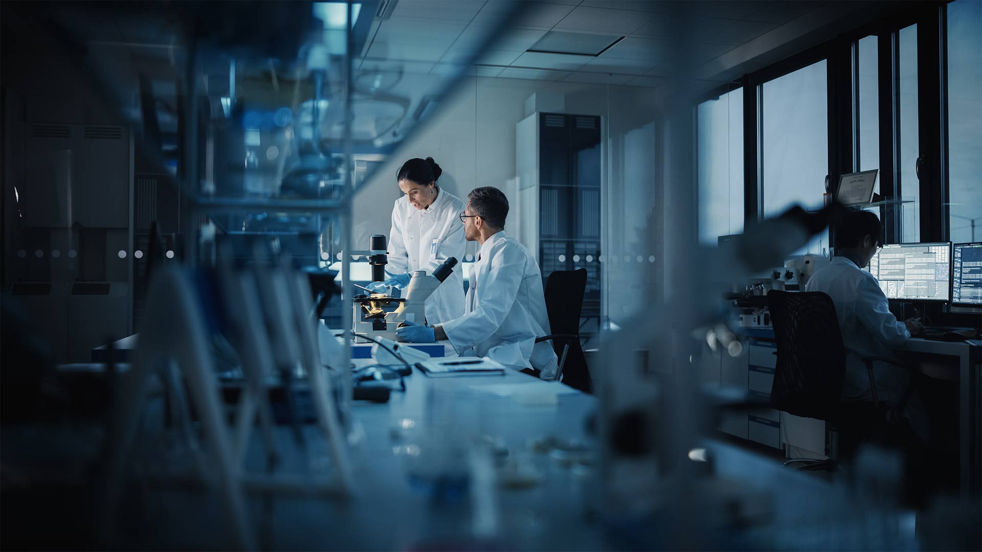 Scientists in lab - Clinical Trials